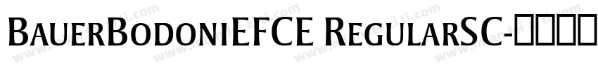 BauerBodoniEFCE RegularSC字体转换